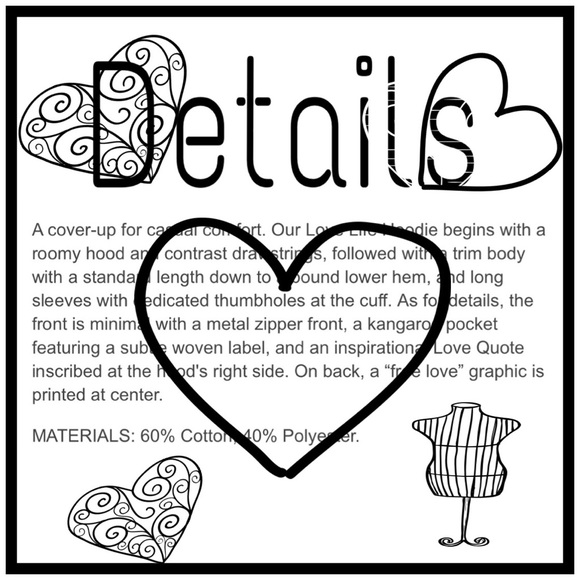 ✌🏽️💖🌎Free Love  Hoodie🌎💖✌🏼️⚡️sale⚡️ - Picture 4 of 4