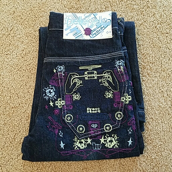 Pelle Pelle Other - PELLEPELLE Sz 7 Game Controller Embroidered Jeans