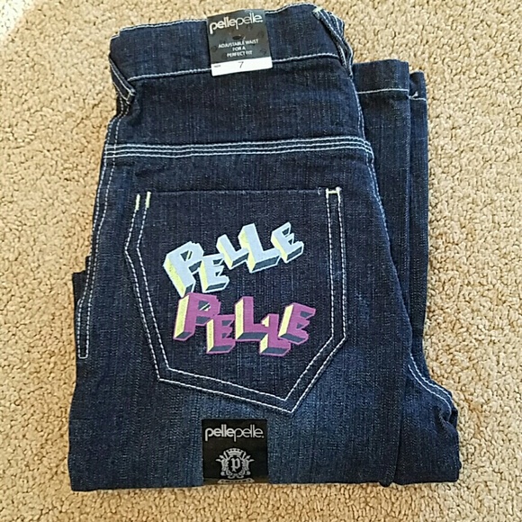 PELLEPELLE Sz 7 Game Controller Embroidered Jeans - Picture 2 of 4