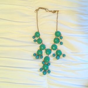 Authentic J. Crew bubble necklace turquoise teal