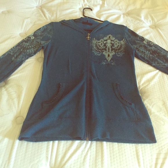 Sparkly teal jacket - Picture 1 of 2