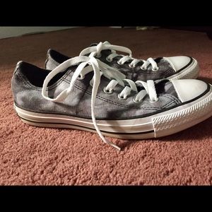Black grey marble converse