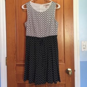 Black and white dress