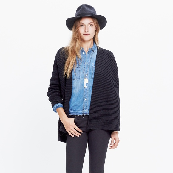 *NWOT MADEWELL DRAPE FOLD CARDIGAN SWEATER
