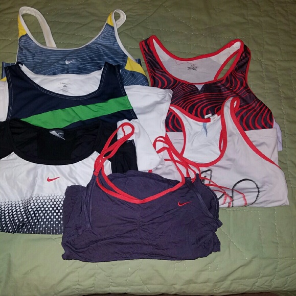 Six Large Workout Tanks bundle