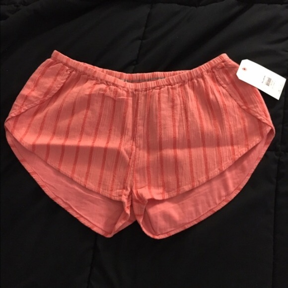 pink orange billabong shorts