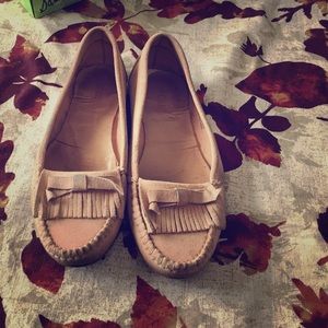Jcrew suede moccasins