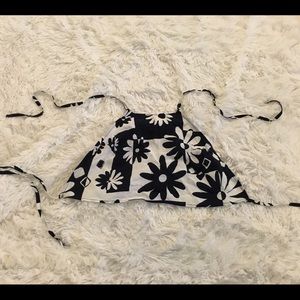 Black and white crop top