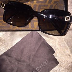 Fendi Square Tortoise Sunglasses