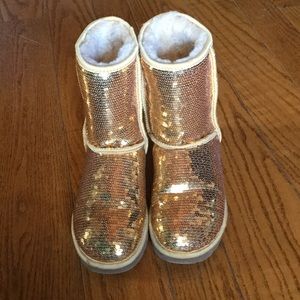 Sequin Gold Ugg Boots