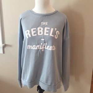 This Pull and Bear light blue Sweatshirt