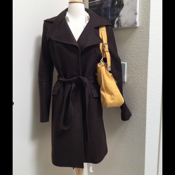 Made in Italy 88% lamb wool brown coat