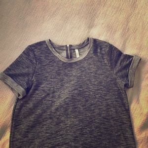 Black and silver T-Shirt dress