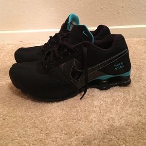 Nike Shox. Size 7Y. Black and bright blue.