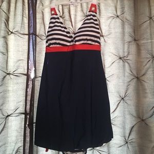 Nautical One Piece Swimdress