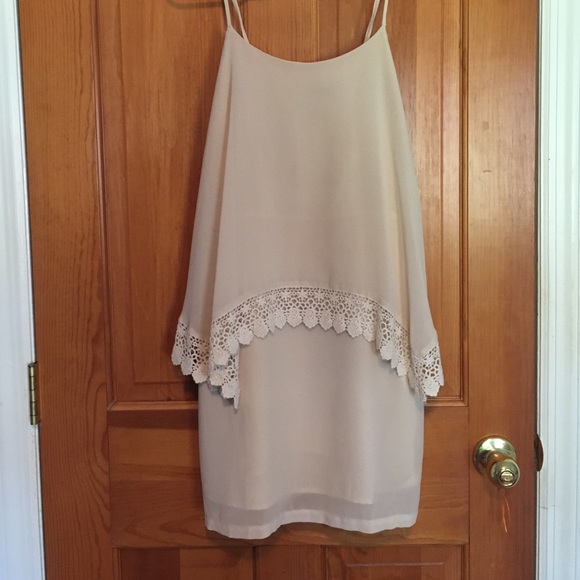 White tiered dress