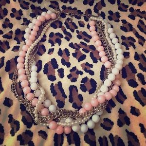 Pink & Gold Chunky Necklace