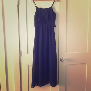Navy blue maxi dress