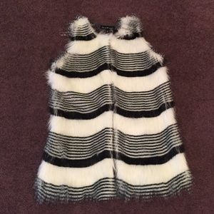 Faux fur vest