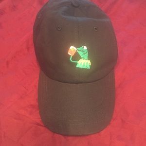 Black Kermit the frog hat
