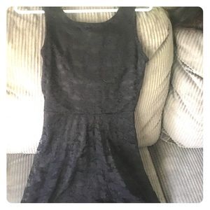 Black lace dress