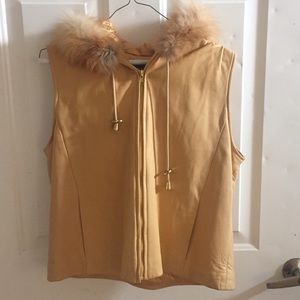 🎃Overland 💯leather & Fur vest🎃