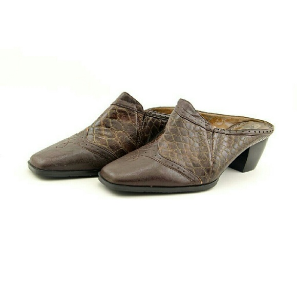 Brown Mules J. Renee Gibson Size 9.5 W