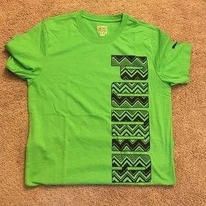 Green Puma shirt