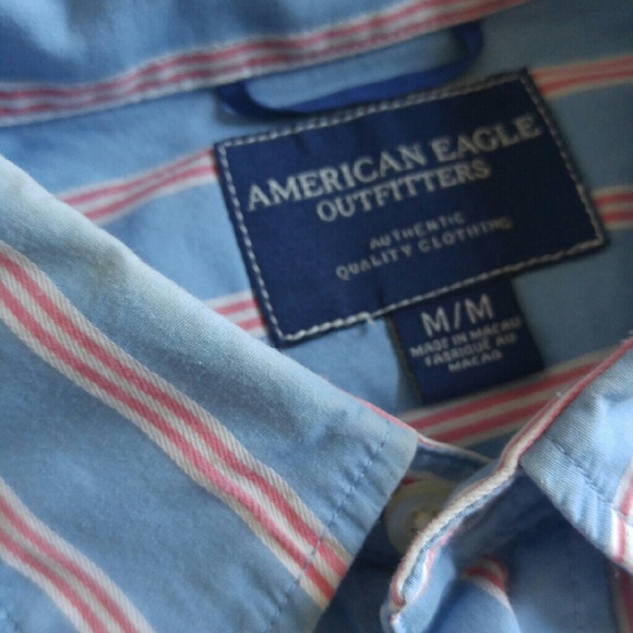 AE Striped Button Down Shirt - Picture 2 of 4