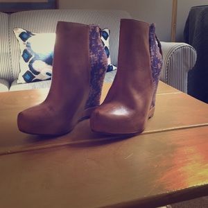 Ella Moss Janelle Camel Wedge Booties