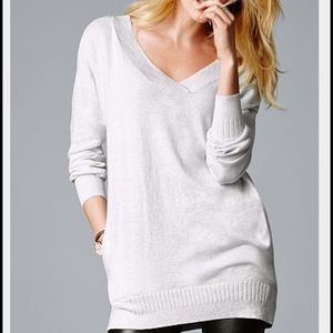 ISO VS double v neck tunic kiss of cashmere.