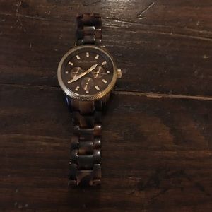 Like new Michael Kors tortoise watch