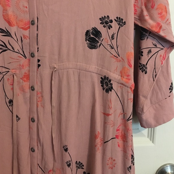 Free People Dusty Rose tie-waist dress - Picture 3 of 4