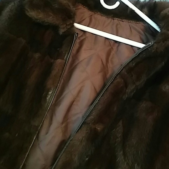 Custom made mink bomber jacket