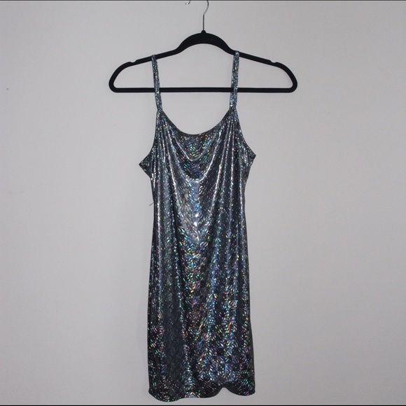 Holographic Mini Dress