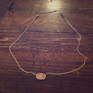 Kendra Scott chalcedony necklace.