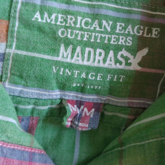 AE Plaid Button Down Shirt - Picture 3 of 4