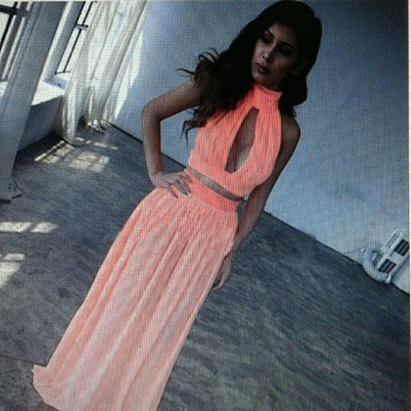 2 piece chiffon beach long dress