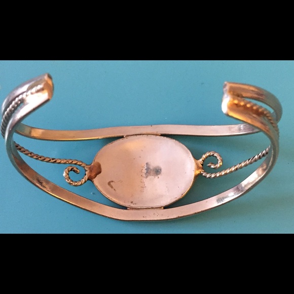 Vintage ALPACA MEXICO Silver Cuff Bracelet - Picture 4 of 4