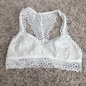 Aerie white lace bralette