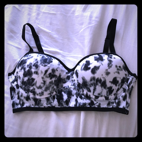 PINK tie died bra