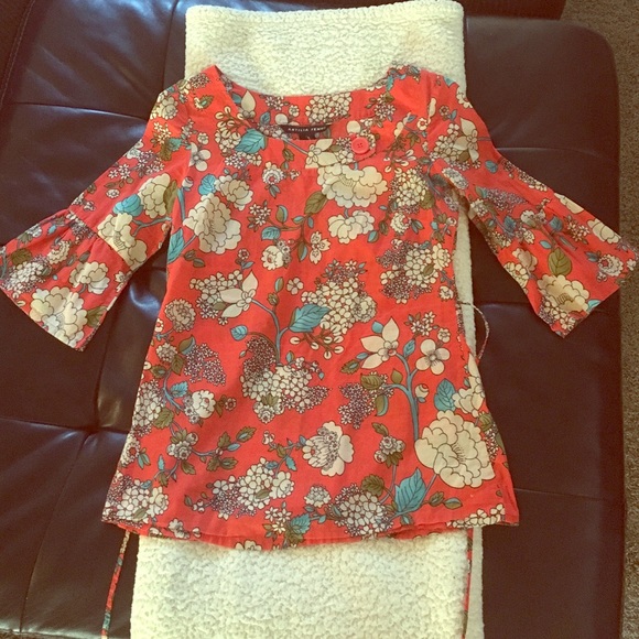 Red flowered shirt