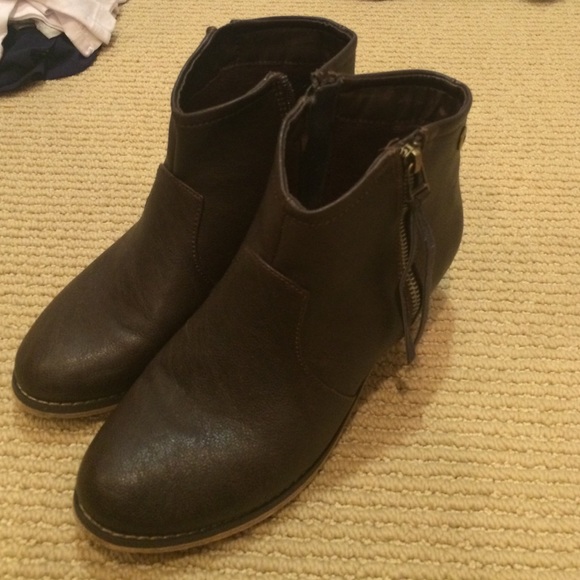 Chocolate brown booties