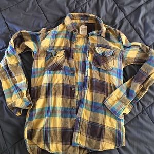 Button down plaid flannel