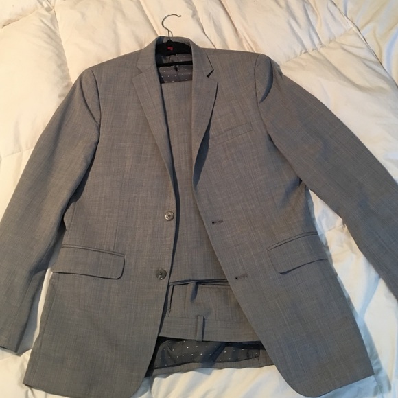 alfani red slim fit suit