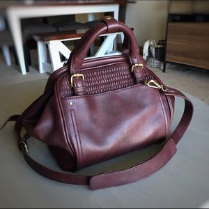 Zara burgundy satchel
