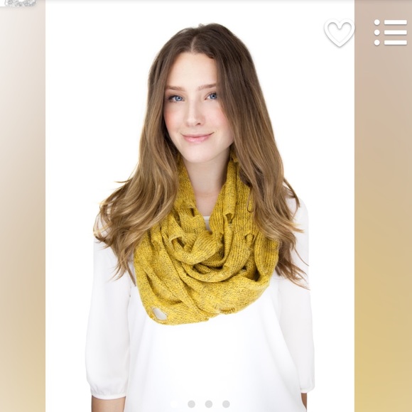 Infinity scarf mustard