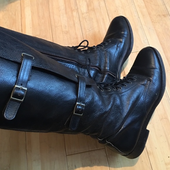 Cole Haan Equestrian Black Boot 6.5 - Picture 2 of 4
