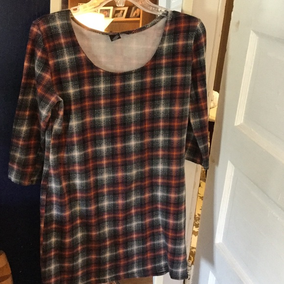 Plaid tunic