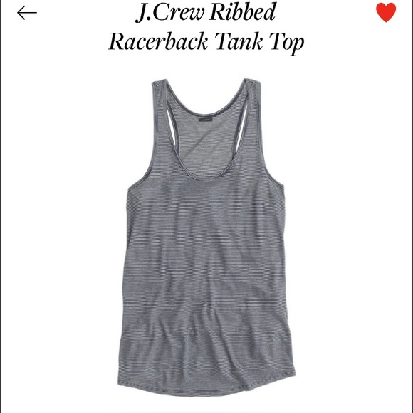 J. Crew Tops - NWT  J. Crew tank top striped white black Small